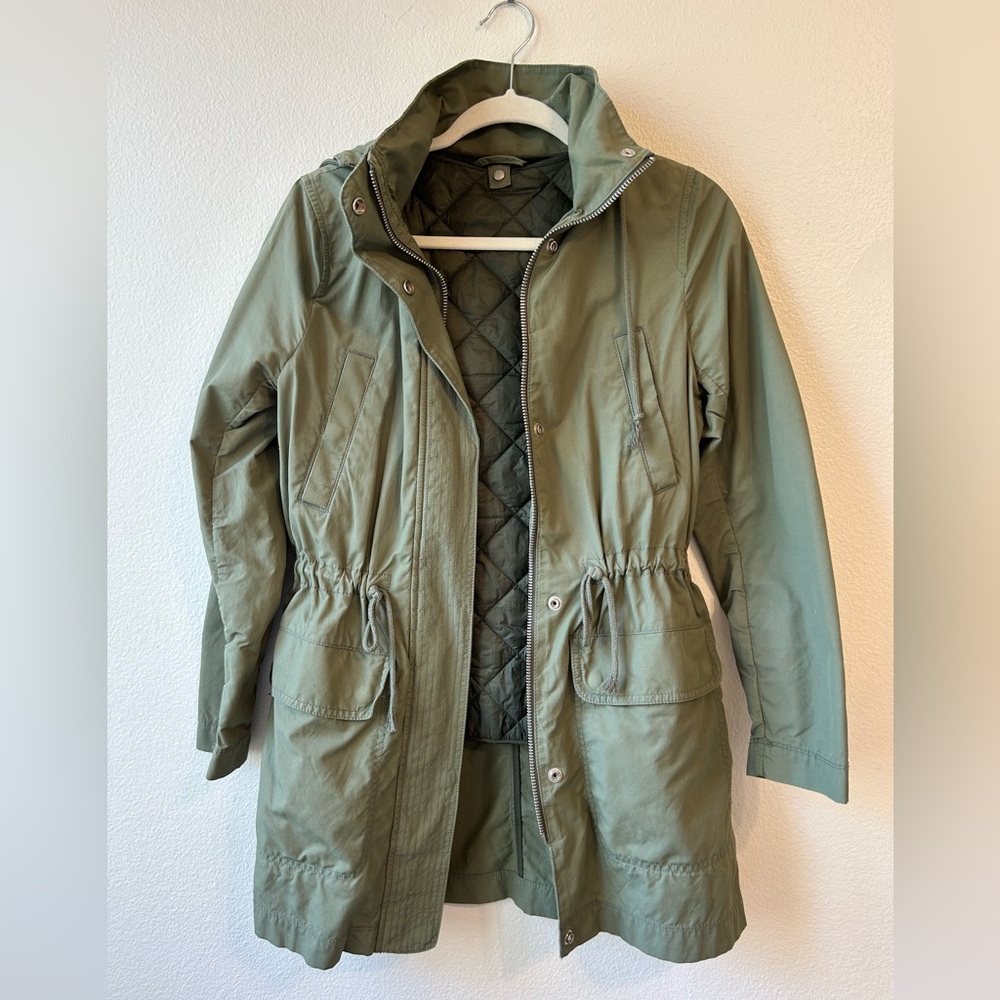 Gap Green Utility Jacket With Drawstring Waist - image 1